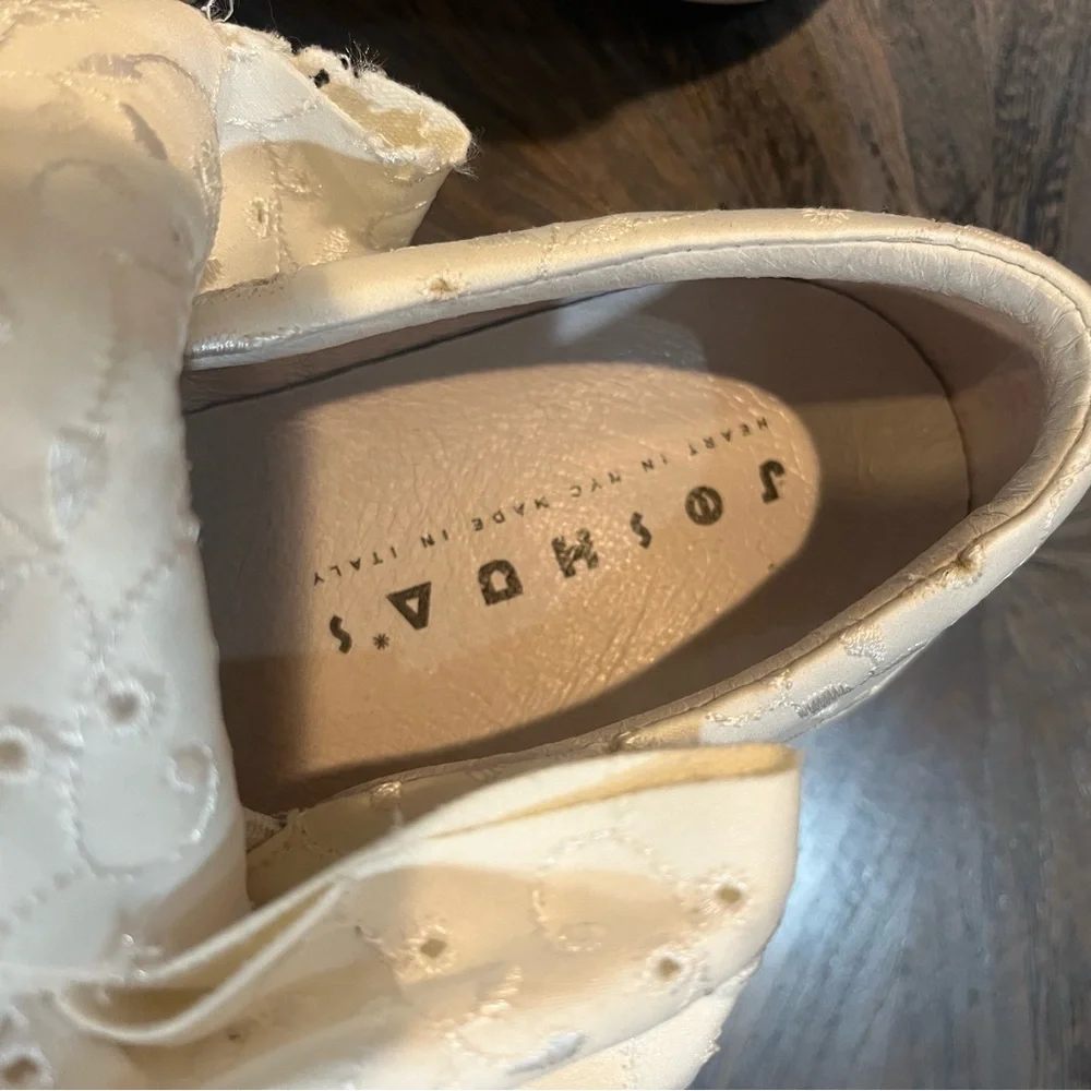 Joshua Sanders White Eyelet Bow Slip-On Sneakers‎ – Size 36 (US 6)